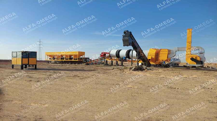 Centrale de mélange d'asphalte – Équipements de construction routière