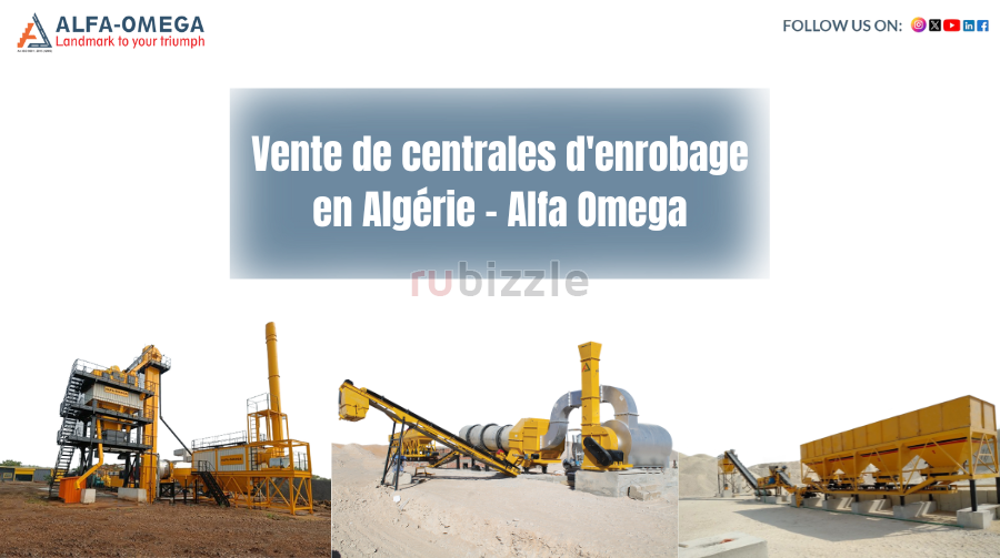 Vente de centrales d'enrobage en Algérie – Alfa Omega, Centrale