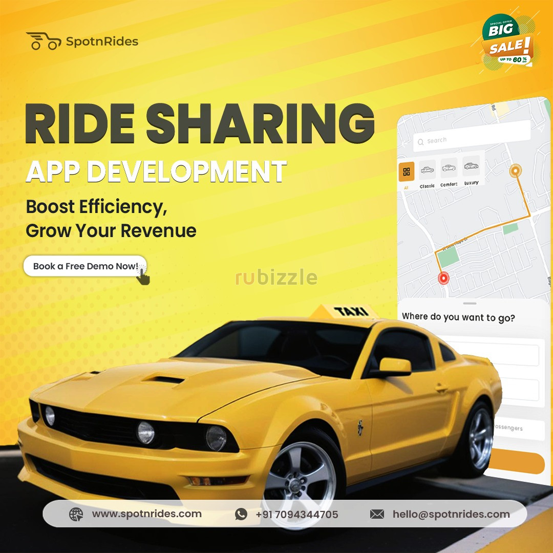 Start Your Ride-Hailing Empire Today with SpotnRides’ Uber Clone App!