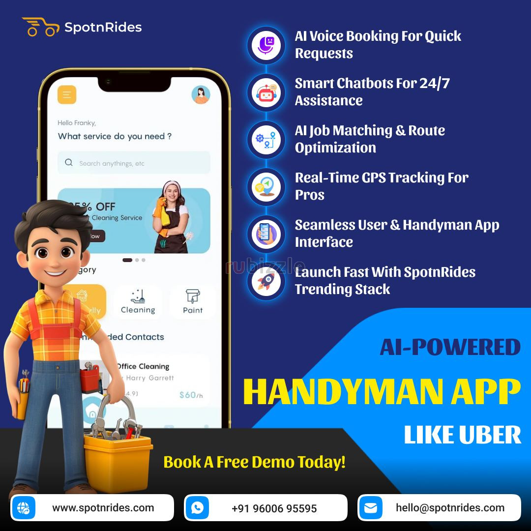 Launch Your Handyman App Like Uber with Advanced Booking Features